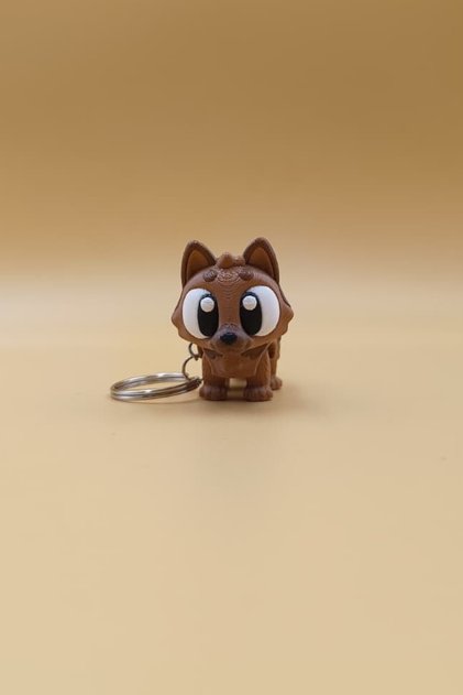 German Wolf Dog - Movable Keychain Bag Ornament Charm (German Shepherd)