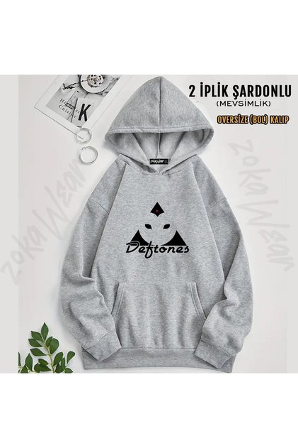 Deftones V15 Printed Hooded Sweatshirt (2 Thread)