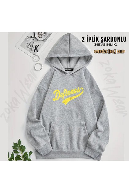 Deftones V4 Printed Hooded Sweatshirt (2 Thread)