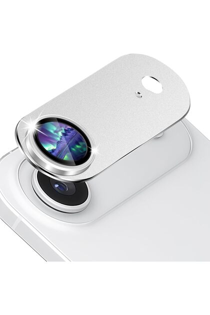 iPhone Air (17 Air) - Full Coverage Camera Metal Lens Protective Cover Adhesive Durable — Color: Bey