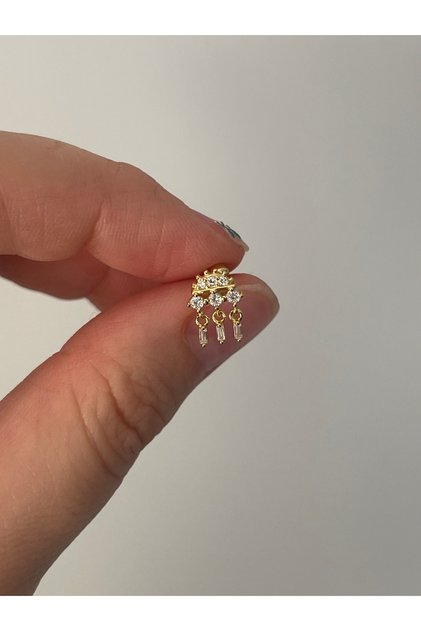 Gümüş vintage piercing
