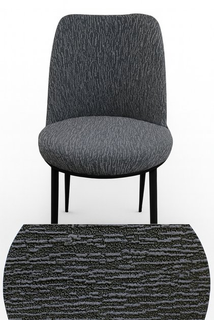 Husă pentru scaun ovală cu model jacquard, elastică, flexibilă, lavabilă