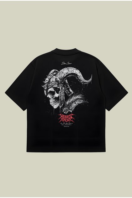 Darcs Sport Viking Boxy Fit oversized Unisex 100% Μπλουζάκι Βαμβάκι τεμαχίων – με τύπωμα Μπλουζάκι | Στριτγουέαρ