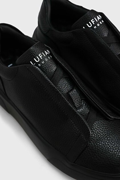 ダンテの空 Lufian 112230257 Dante Sneaker Erkek Deri Ayakkabı SİYAH - Fiyatı