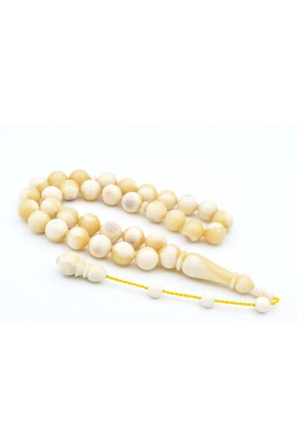 Systematic Globe Model Large Whale Bone Prayer Beads