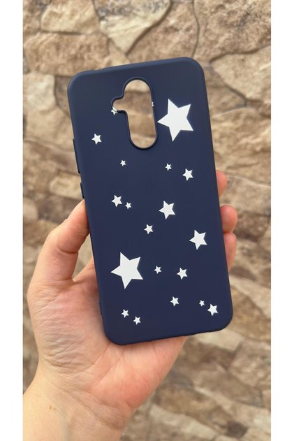 Huawei Mate 20 Lite Compatible Mini Star Pattern Silicone Shock-Absorbing Classic Protective Rubber Case 277