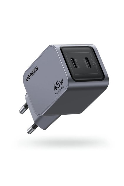 Incarcator Retea X707 Nexode Pro, 45W, 3A, 2 x USB-C, Gri