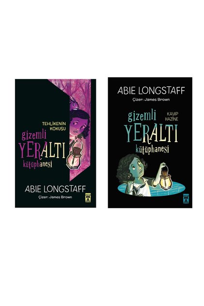 4-5-6 Grade Gizemli Yeraltı Kütüphanesi Kayıp Hazine ve Tehlikenin Kokusu 2 Book Set Ages 10+