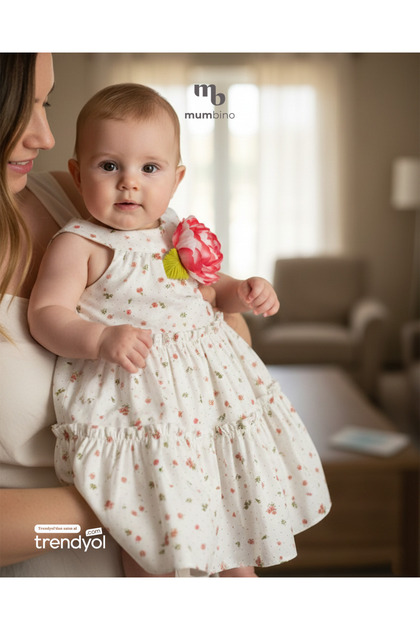 Ecru Girl Dress 5905