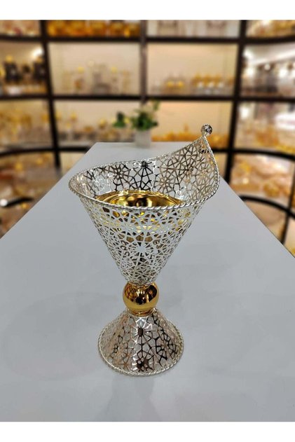 Damanhoor Charcoal Incense & Bakhoor Burner - Oud & Frankincense Metal Incense Holder