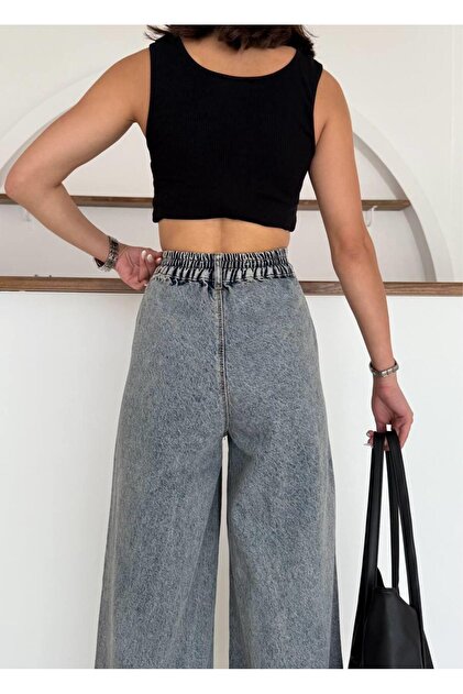 Safari Half Elasticated Copper Color Jeans- Trendyol