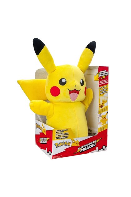 - Jucărie de pluș cu funcții, Pikachu (Încărcare electrică)