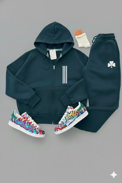 Unisex Tracksuit Set | Hoodie Set-Cardigan Sweatpants | Jogger Pants Set | Sportswear | Comfortable Outfit