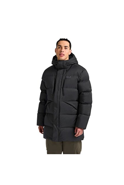 Jack Wolfskin Icy Hill Coat Rds Erkek Siyah Outdoor Ceketi ERKEK