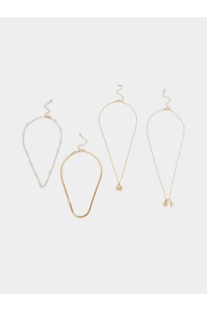Set of 4 - Assorted Chain Necklace