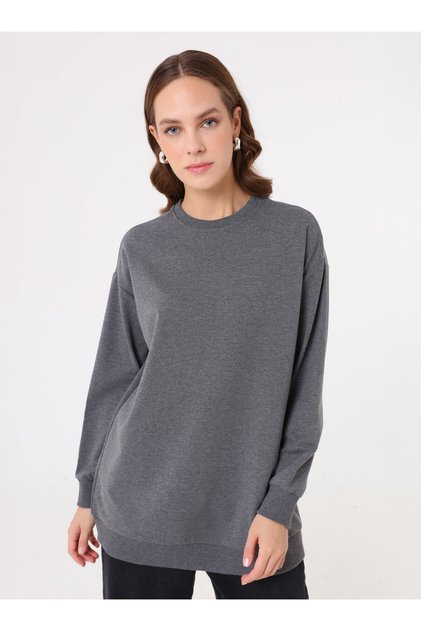 Modern Basic Sweatshirt - Gray Melange -