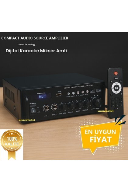 Seslendirme Amfisi (Usb/sd/uk Bluetooth Eko-2 Mik.girişli)