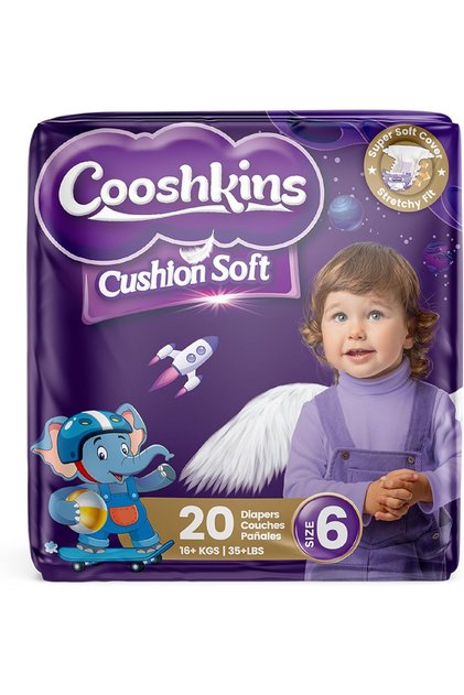 Cushion Soft Baby Diapers Size 6 (20 Count)