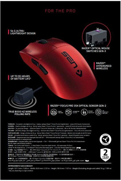 RAZER Viper V3 PRO Sentinels Edition RZ01-05120400-R3M1 Ultralight