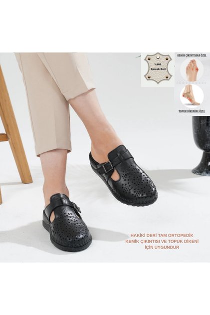 Orthopedic Leather Sabo Slippers Are Suitable for Heel Spurs and Bone Protrusions