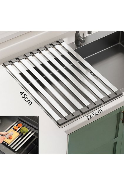Foldable Drain Rack for Kitchen Dishware 45*32.5