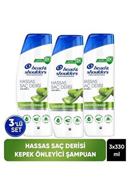 Head & Shoulders Head And Shoulders Hassas Sa Derisi Aloe Veral ampuan  330 ml - Fiyat, Yorumlar