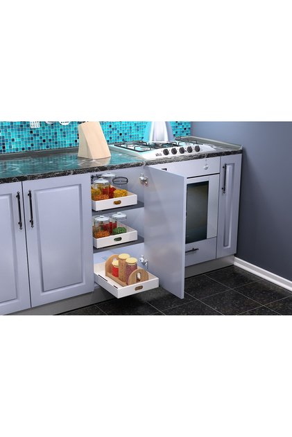 EasySlide Çekmece İçi Kayar Düzenleyici 3 Adet Raylı