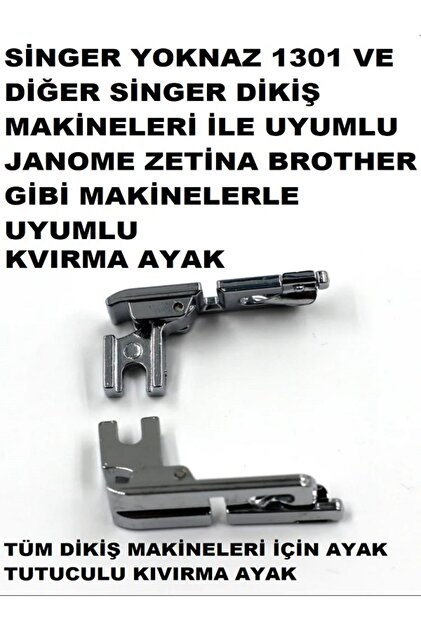 Swart SİNGER YOKNAZ ZETİNA JANOME BROTHER KENDİNDEN AYAK TUTUCULU