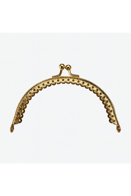 Gold Color Metal Oval Bag and Wallet Clip 12 cm