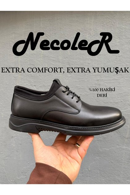 Extra Comfort, Extra Soft Anatomical Genuine Leather Men's Shoes 140-579