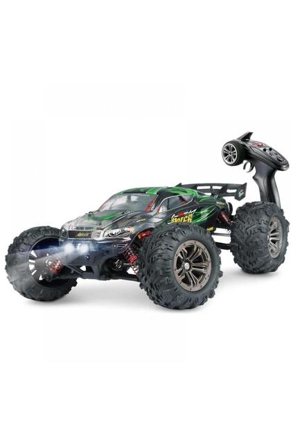 Masina cu telecomanda 9138 verde 4WD 1:16 2.4G viteza maxima ~36km/h acumulator 7.4V 500 mAh