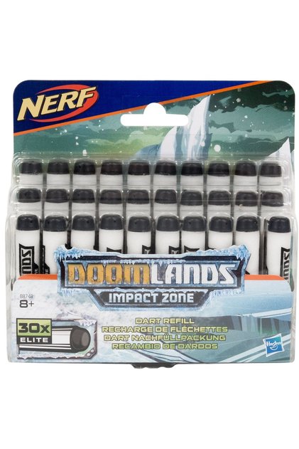 Set, Nerf, DoomLands Impact Zone, Rezervă, Darts, Pentru băieți, 8+ ani, 30 buc