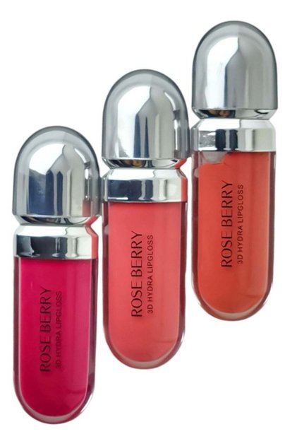 Rose Berry 3-piece 3D Hydra Lip Gloss