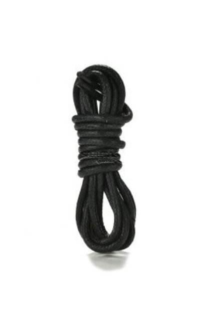 Round Classic Shoe Waxed Laces 1 Pair 60 cm (Black)