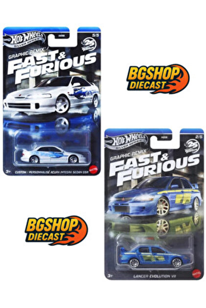 HOT WHEELS Fast & Furious Nissan Silvia (S15) - Mitsubishi Lancer