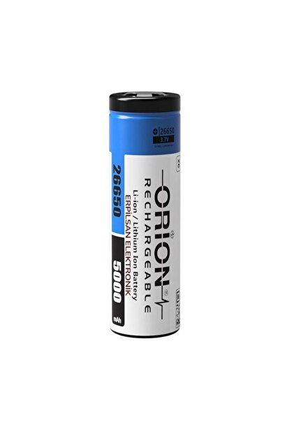 Orion 26650 3.7V 5000mAh 2C Şarj Edilebilir Li-ion Pil Erpilsan