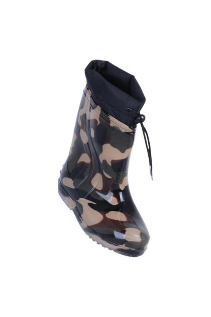 Khaki Parachute Thermal Fur Boys' Boots