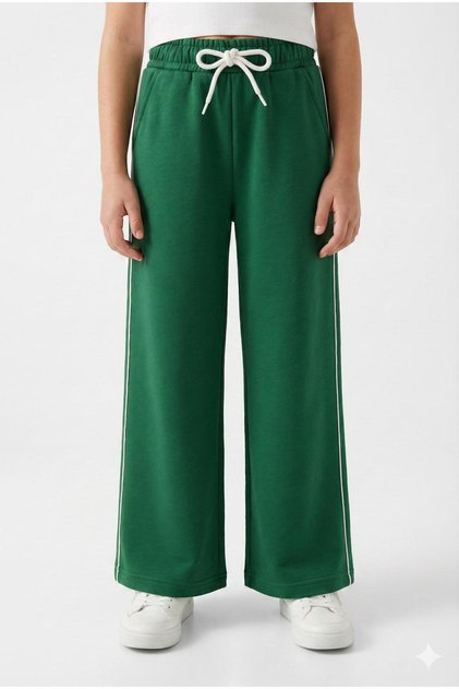 Striped Sweatpants Two Strings Compact Fabric