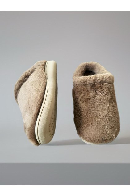 Orthopedic Comfortable Sole Plush Wool Guest House Slippers