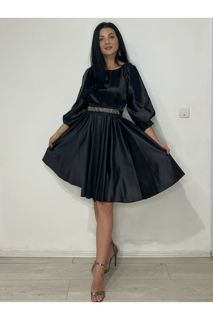Rochie scurta eleganta satin