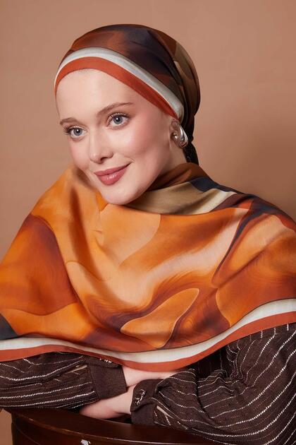 Tile pattern aura scarf