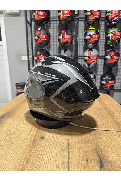 ZEUS ZS-826 Pearl Black Silver BK3 Kapalı Kask (Pinlock Dahil