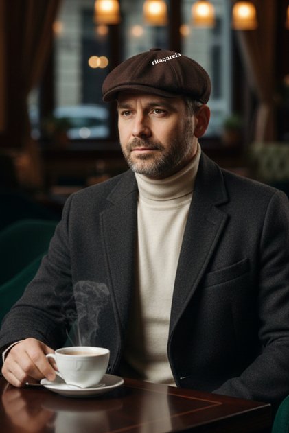 Men's Cap Peaky Blinders Stamped Fabric Hat Cap