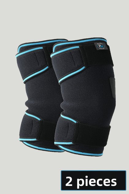 Flat Knee Brace 2 Pieces Anatomically Designed Adjustable Standard Size Knee