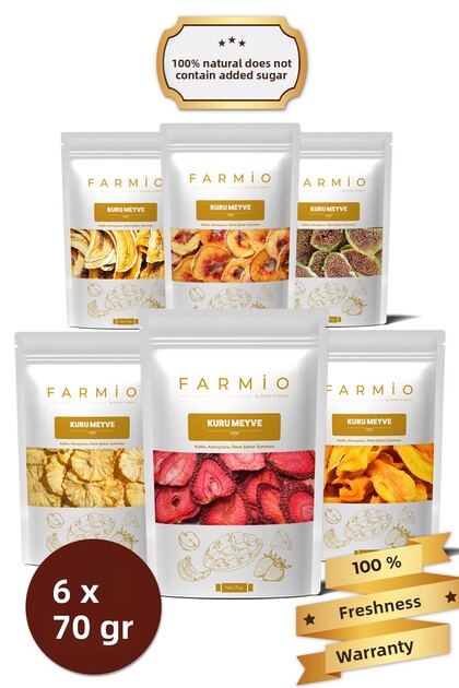 Sugar-Free Dried Mixed Fruit – 6 X 70g (420g) – Natural and Without Additives