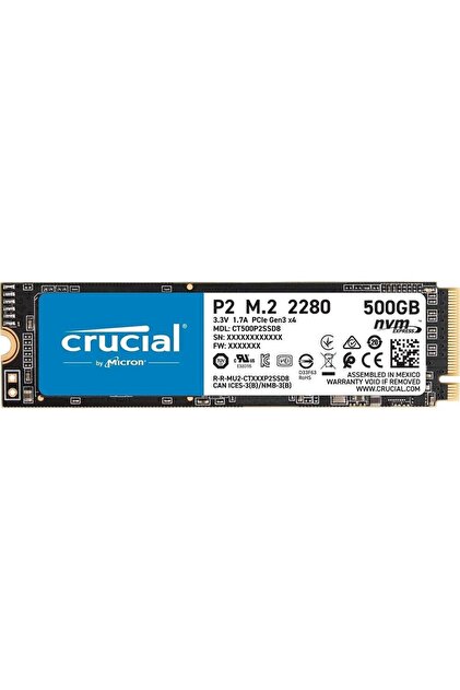 Genel Markalar P2 500gb Ssd M.2 Nvme Pcıe Ct500p2ssd8 - Fiyatı