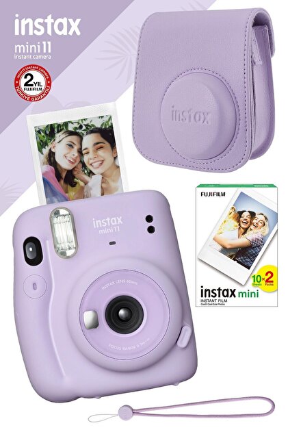 Fujifilm Instax Mini 11 Fotoğraf Makinesi Set Lila + Hediye Seti 4