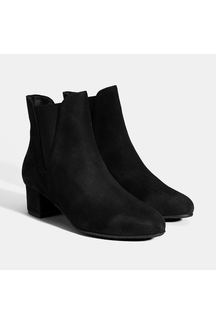 Women's Black Desacomfort Elastic Suede Chelsea Boots