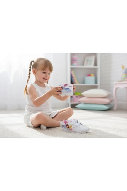 Children's Daily Princess Themed Velcro Adjustable Sneaker Sports Shoes