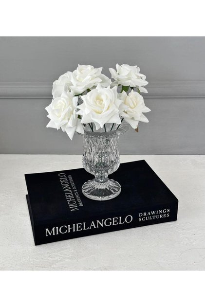 Mini Size Crystal Standed Diamond Glass Vase 14 cm